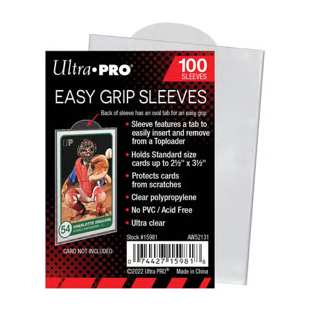 Ultra Pro - 63,5 x 88mm Easy Grip Sleeves (100 sleeves bag)