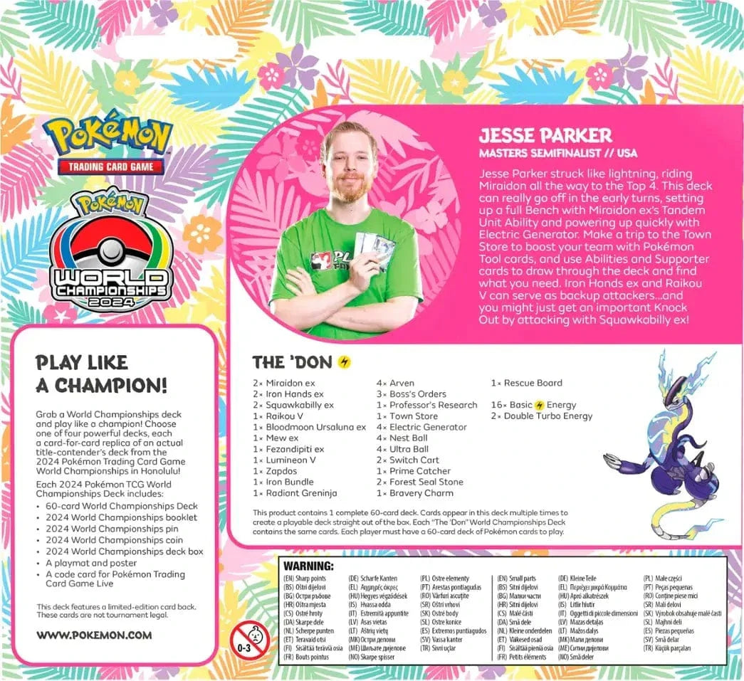 Pokemon World Championship Deck 2024 - Jesse Parker - The 'Don