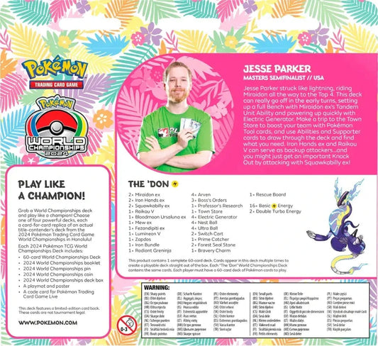 Pokemon World Championship Deck 2024 - Jesse Parker - The 'Don