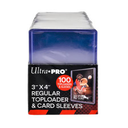 Ultra Pro - 100 Stuks Regular Toploaders & Kaart Sleeves Tellerpakket (8x10cm)