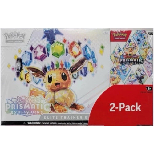 Costco Pokémon Prismatic Evolutions 2-Pack: Elite Trainer Box & Booster Bundle. (USA)