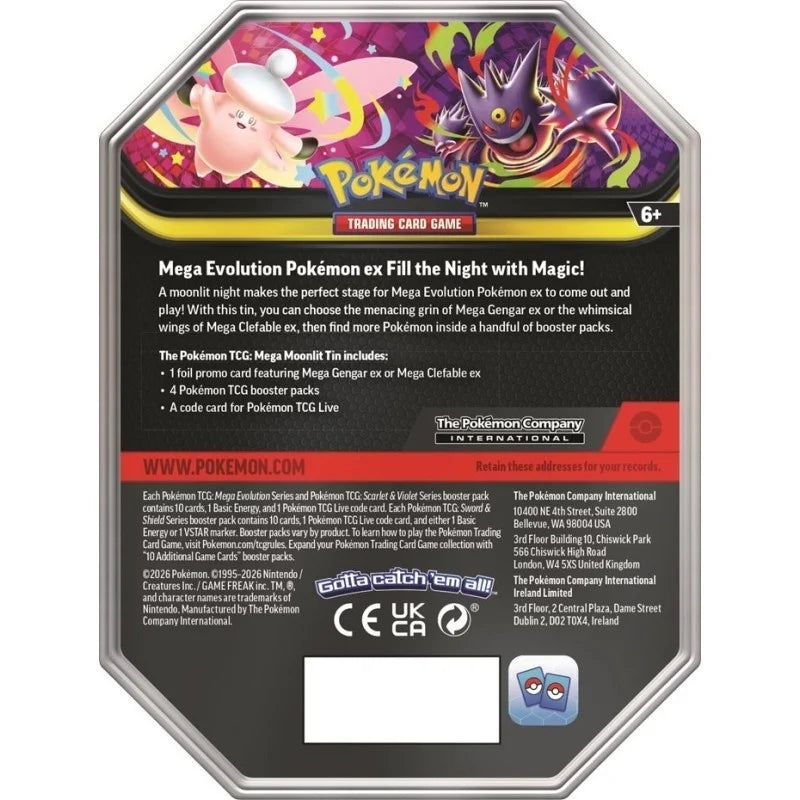 Pokémon TCG: Mega Moonlit ex Tin