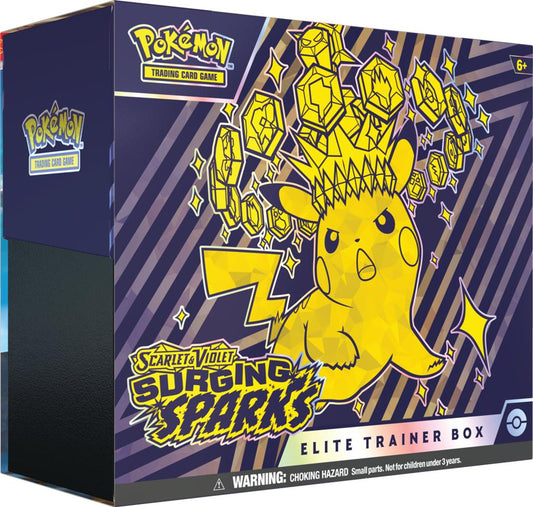 Pokémon TCG: Surging Sparks Elite Trainer Box + Acrylic Box