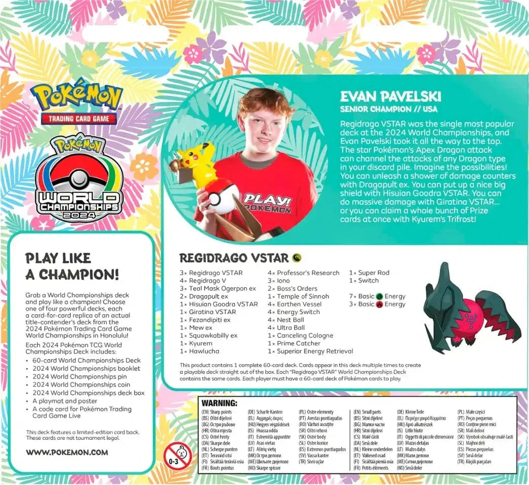Pokemon - World Championship Deck 2024 Evan Pavelski - Regidrago VStar
