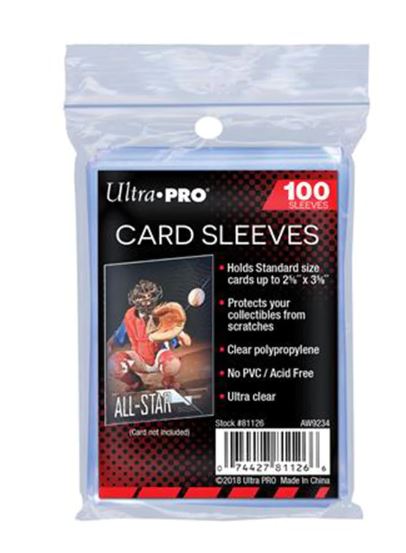 Ultra Pro Card Sleeves Blanco Clear 100 stuks
